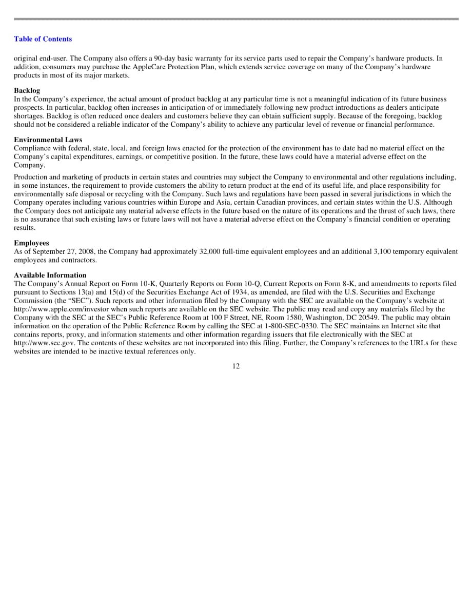 蘋果公司（APPLE）2008財年年度報告（英文版）（103頁）.pdf_第15頁