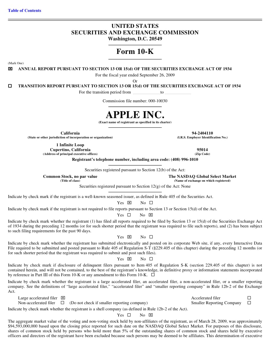 蘋果公司（APPLE）2009財年年度報告（英文版）（106頁）.pdf_第2頁
