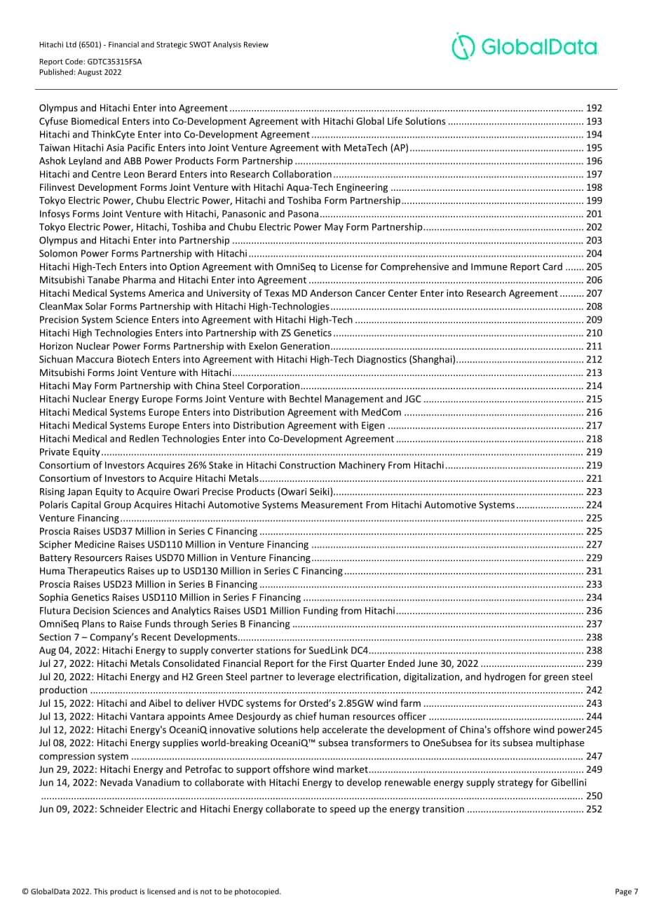 GlobalData：日立（HITACHI）公司財務狀況與SWOT戰(zhàn)略分析綜述報告（英文版）（336頁）.pdf_第7頁