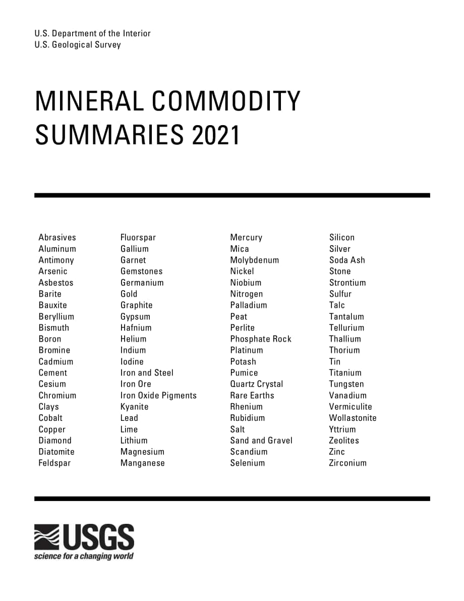 美國地質調查局（USGS）：2021年礦產品概要報告（英文版）（204頁）.pdf_第3頁