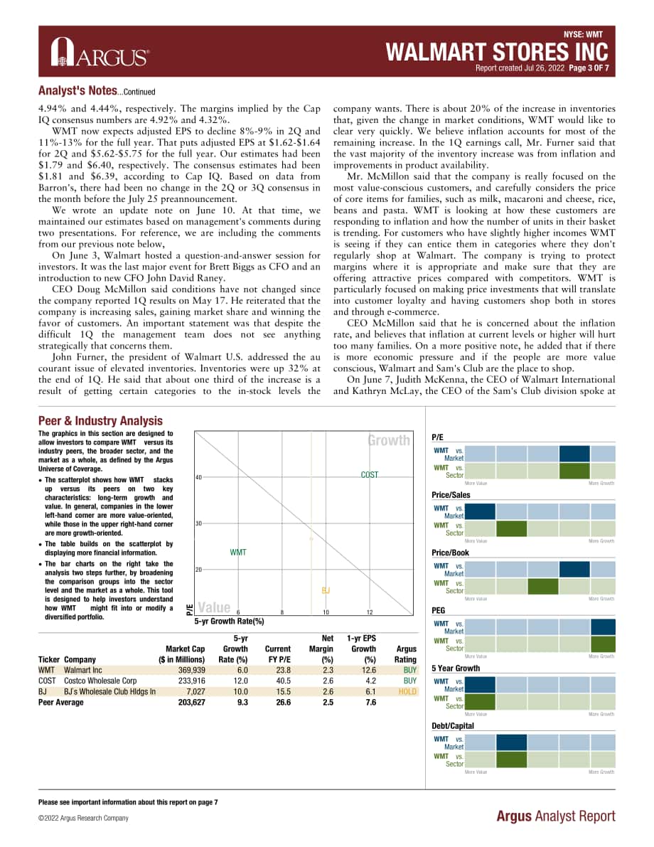 Argus：沃爾瑪公司研究報告（英文版）（7頁）.pdf_第3頁