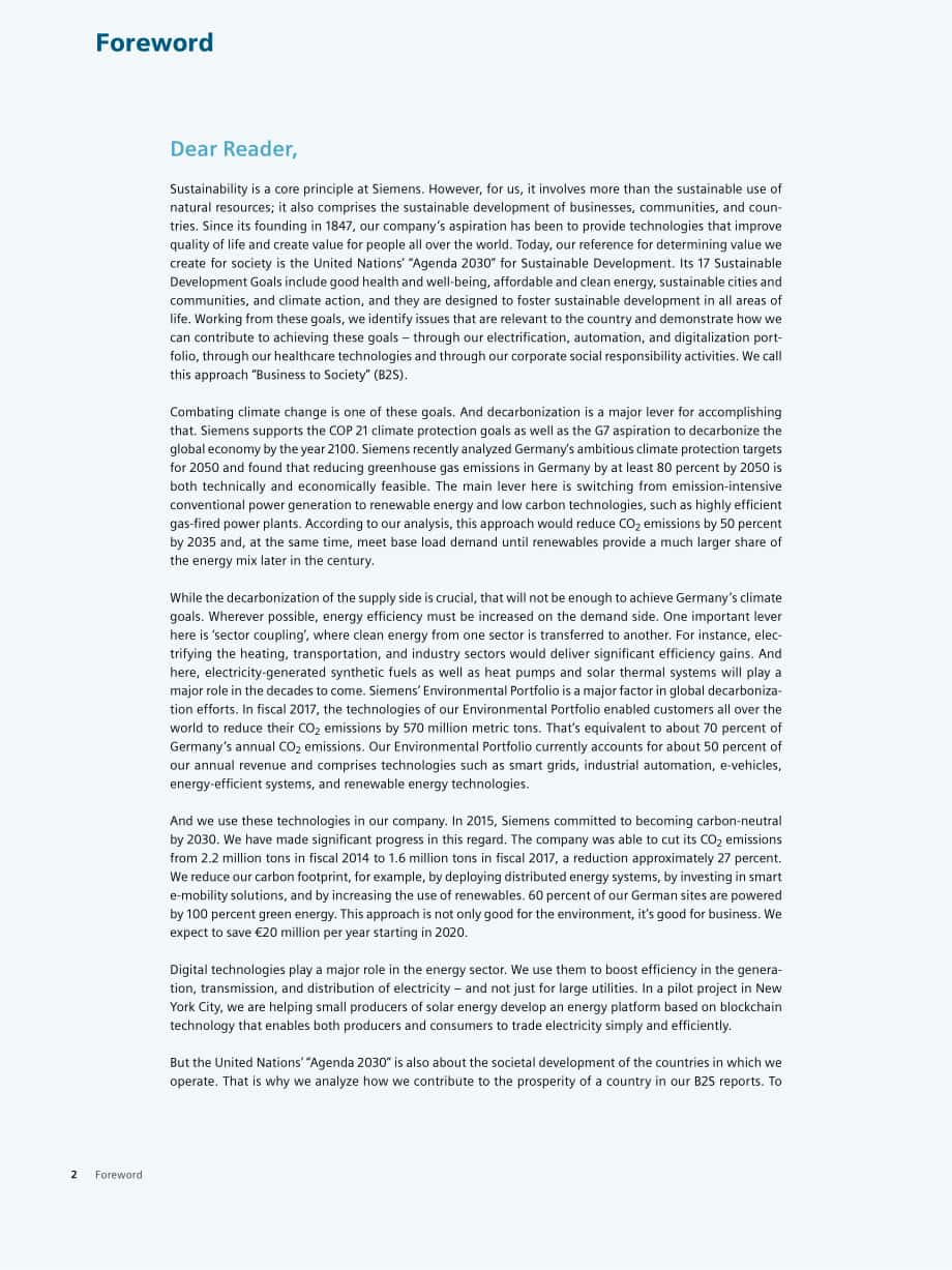 西門子（SIEMENS）2017年可持續發展報告（英文版）（64頁）.pdf_第2頁