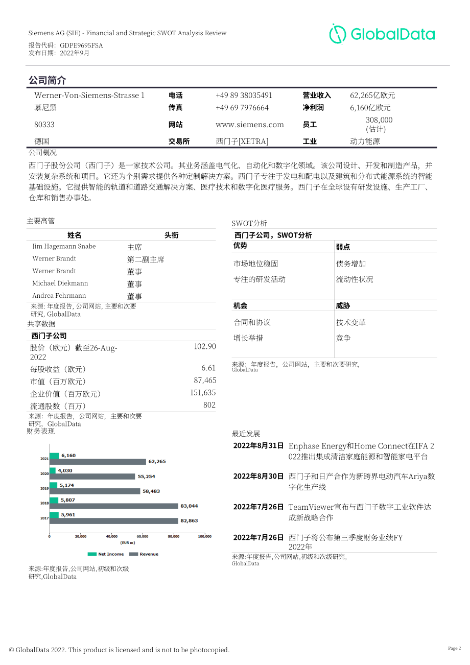 GlobalData：西門子（SIEMENS）公司財務(wù)狀況與SWOT戰(zhàn)略分析綜述報告（英文版）（834頁）.pdf_第2頁