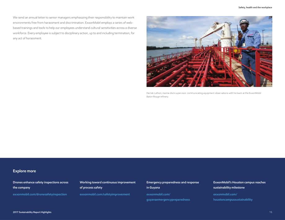 埃克森美孚（Exxon Mobil）2017年可持續發展報告（英文版）（35頁）.pdf_第15頁