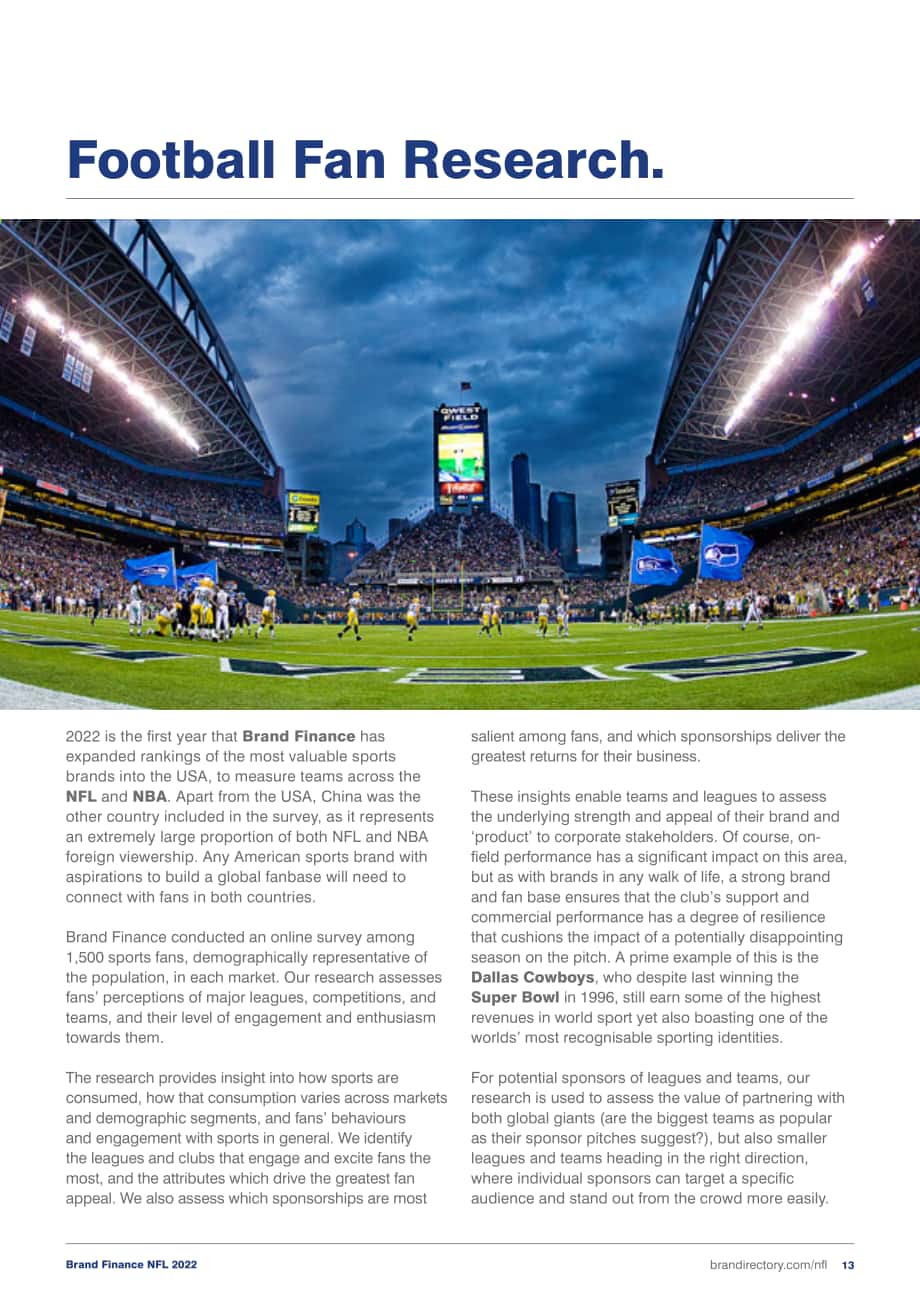 Brand Finance：2022年度美國國家橄欖球聯盟品牌（NFL）品牌價值及強度評估報告（英文版）（33頁）.pdf_第13頁