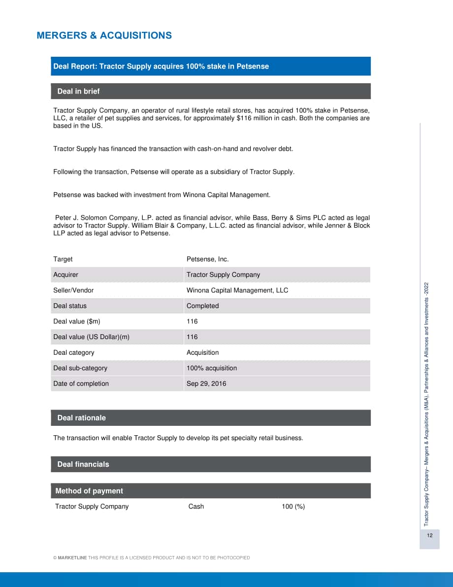 MarketLine：樂購（TESCO）公司并購、聯盟與投資分析報告（英文版）（54頁）.pdf_第12頁