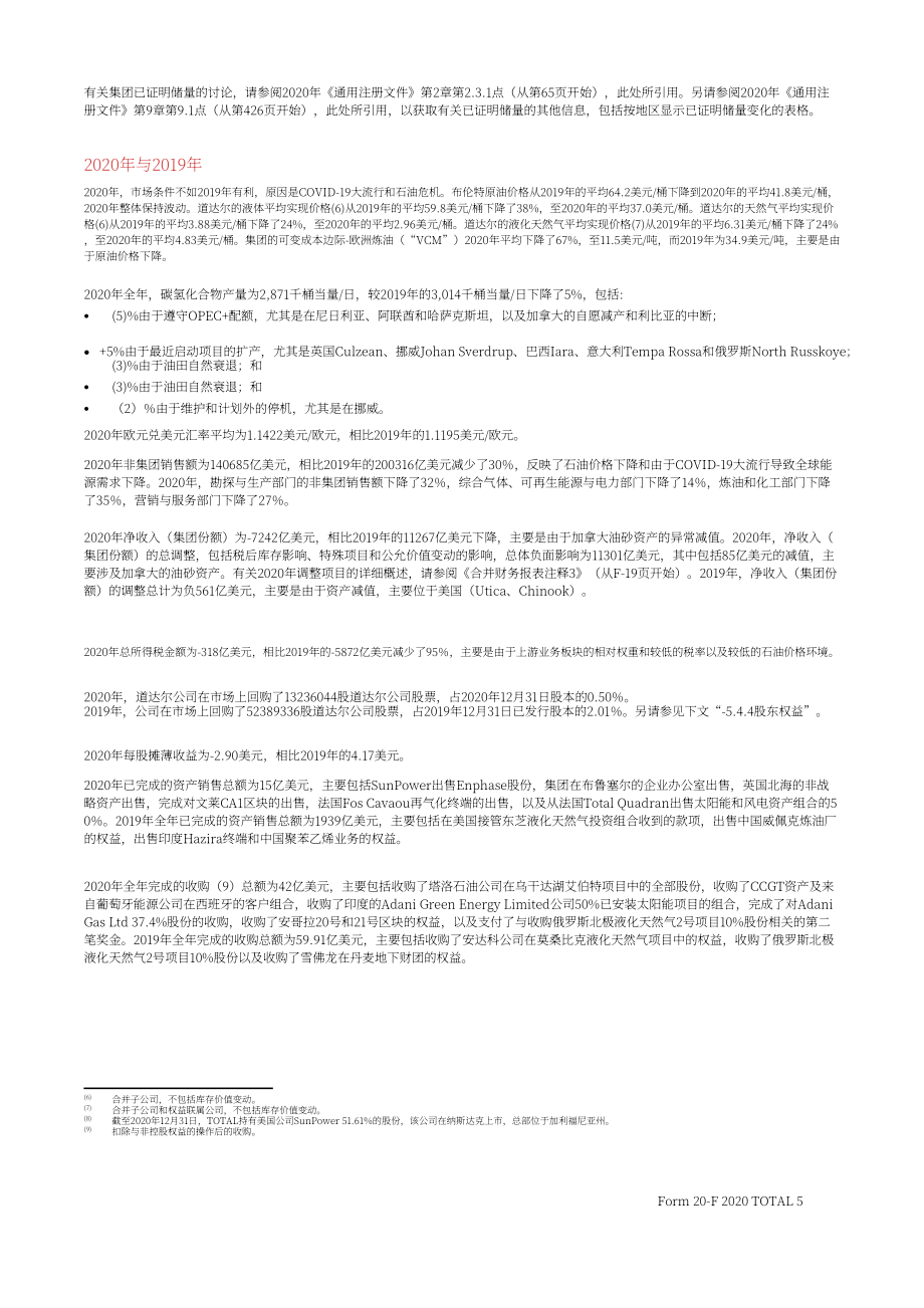 道達爾能源公司（TOTALENERGIES）2020年年度報告（英文版）（510頁）.pdf_第10頁