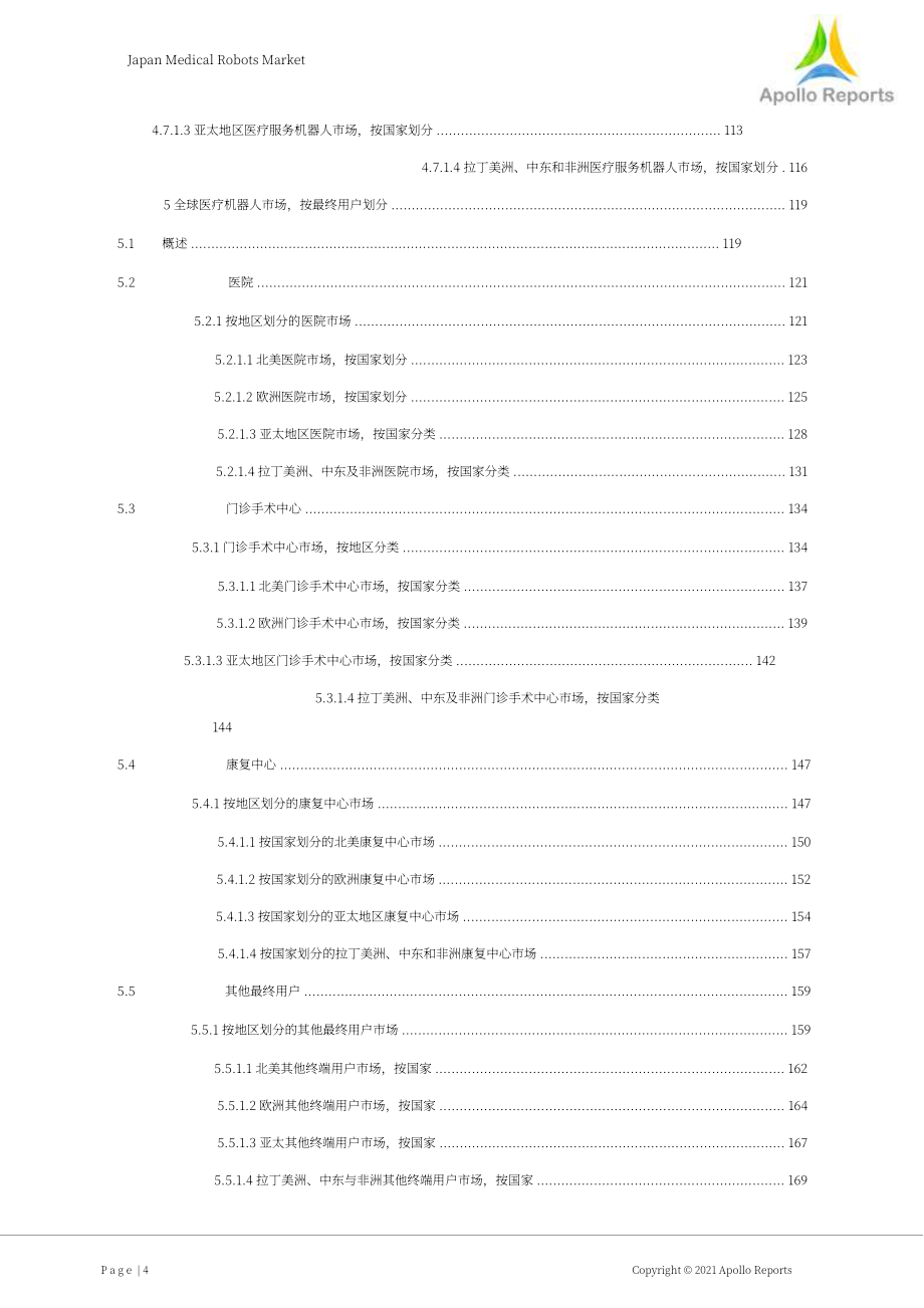 Apollo Reports：2022年日本醫療機器人市場及全球概況報告（英文版）（172頁）.pdf_第4頁