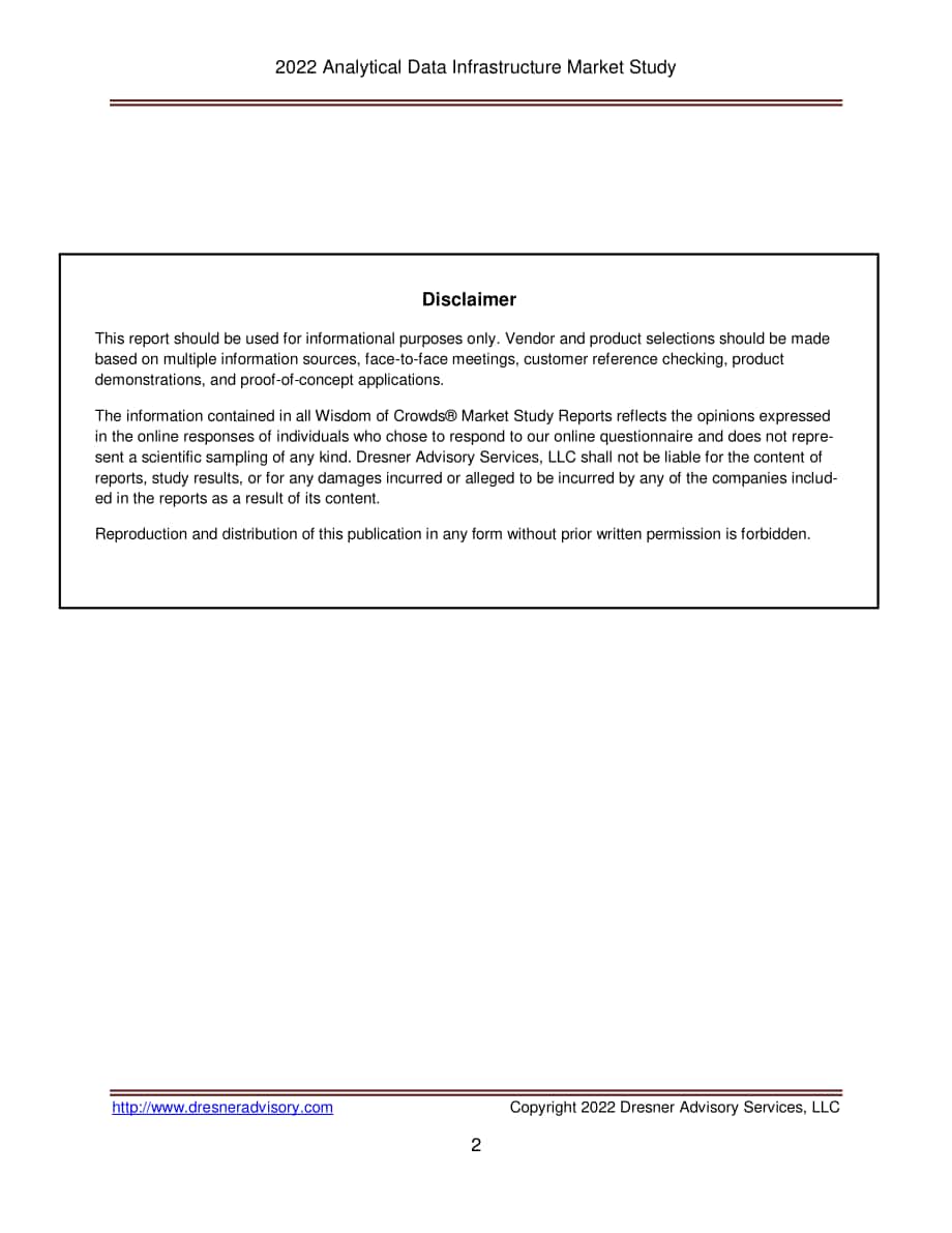 Wisdom of Crowds：2022年分析數據基礎設施(ADI)市場研究報告（英文版）（125頁）.pdf_第2頁