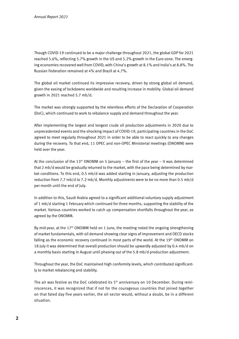 石油輸出國組織（OPEC）：2021年年度統(tǒng)計報告（英文版）（108頁）.pdf_第10頁
