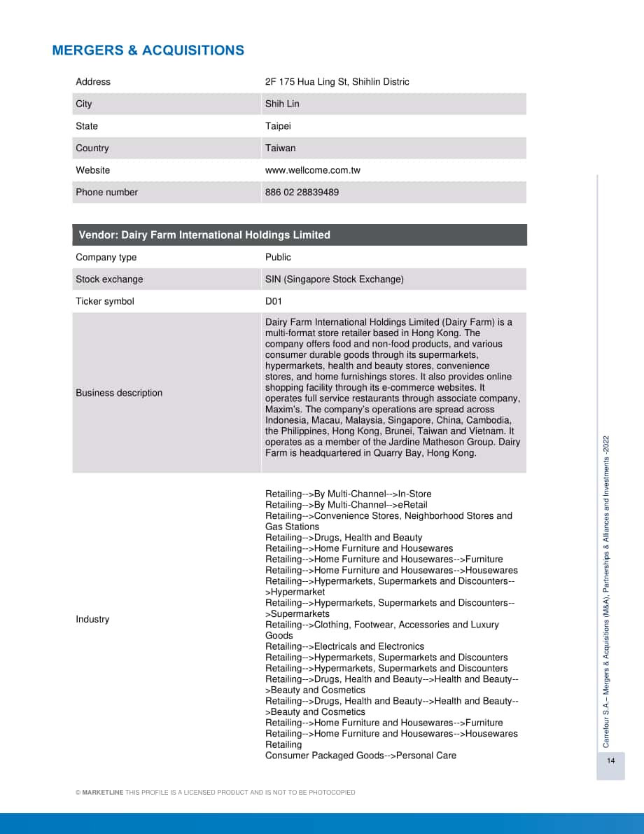 MarketLine：家樂福公司并購、聯盟與投資分析報告（英文版）（284頁）.pdf_第14頁