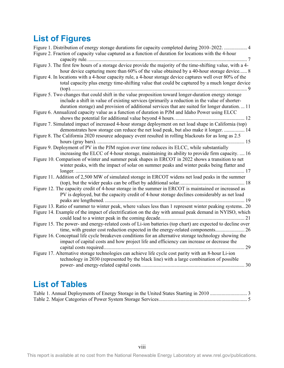 NREL：2023超越4小時(shí)鋰離子電池-長期儲能的挑戰(zhàn)與機(jī)遇報(bào)告（英文版）（44頁）.pdf_第9頁