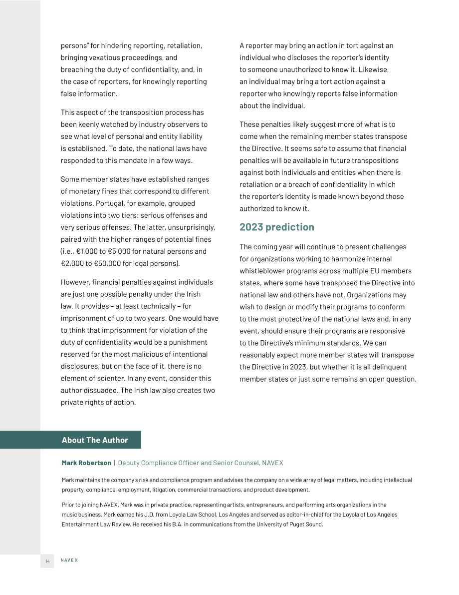 NAVEX Global：2023運營風險管理主要趨勢報告（英文版）（39頁）.pdf_第14頁