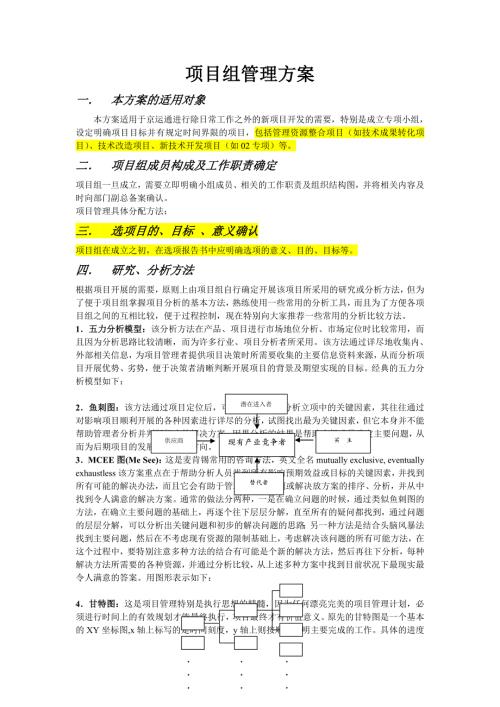某大型公司內(nèi)部項(xiàng)目組管理方案（6頁(yè)）