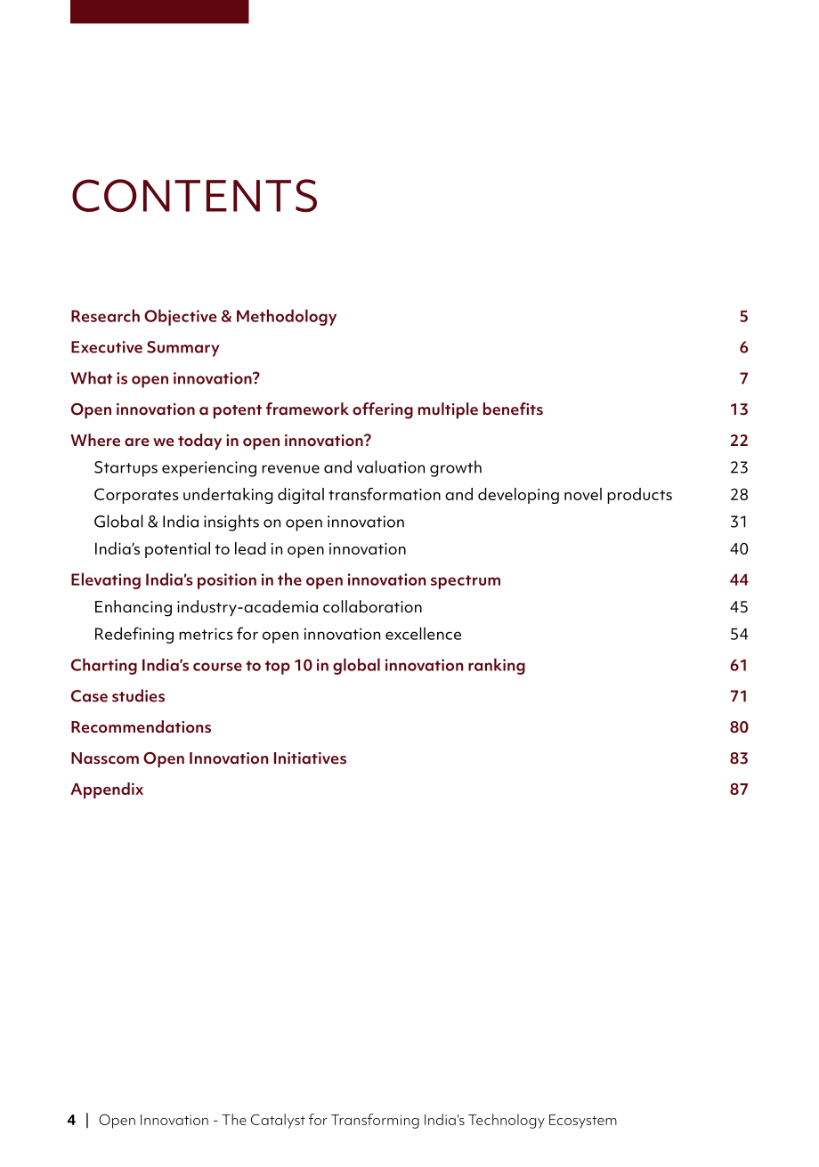 Nasscom：2023開放式創新報告-改變印度技術生態系統的催化劑（英文版）（92頁）.pdf_第4頁
