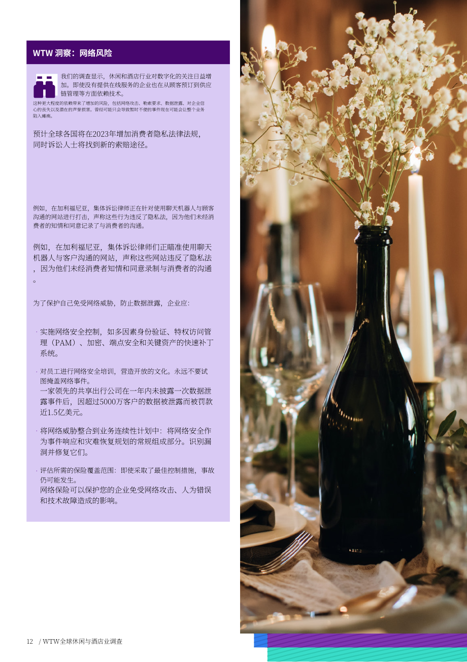 韋萊韜悅：2023年全球休閑服務行業風險展望報告（英文版）（32頁）.pdf_第12頁