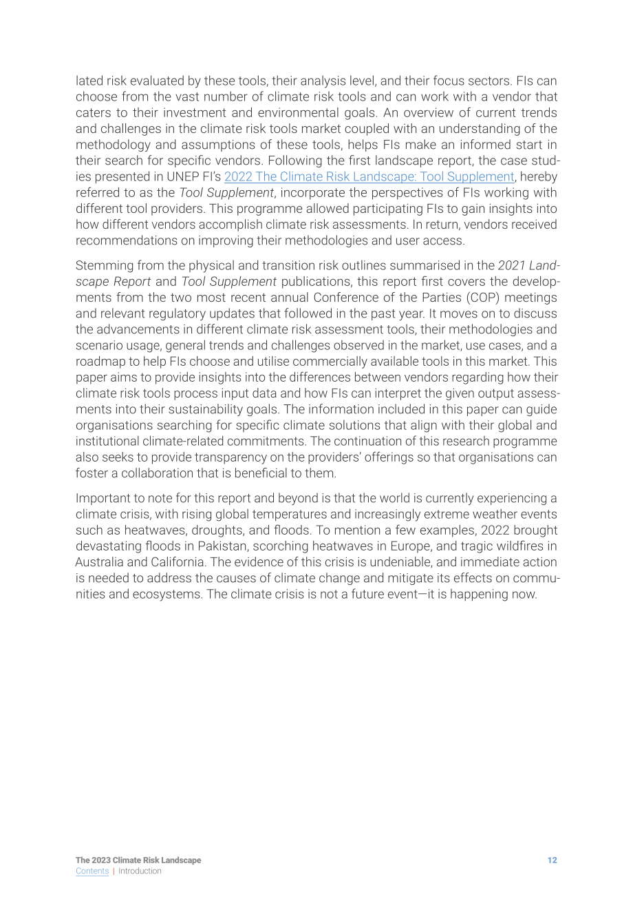 UNEP FI：2023年氣候風險形勢報告（英文版）（81頁）.pdf_第12頁