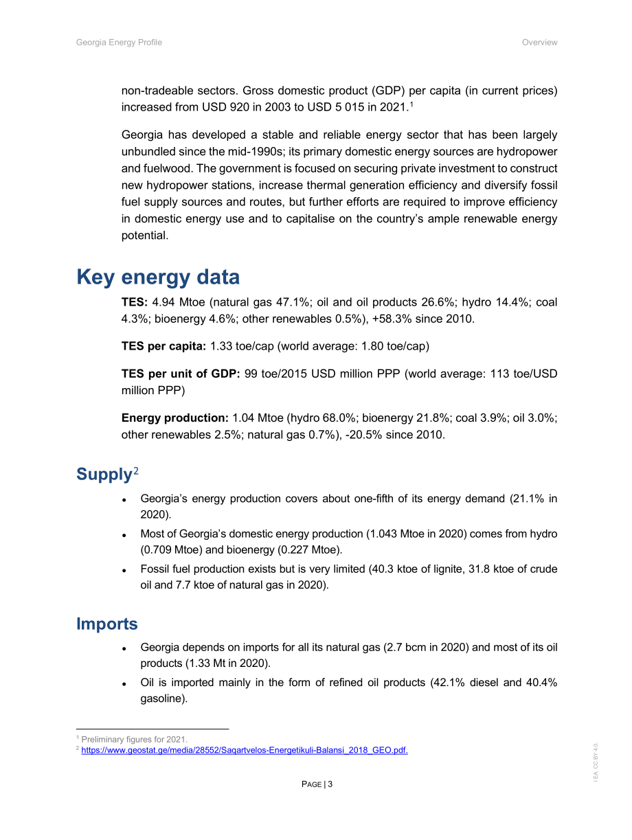 國際能源署（IEA）：2023年格魯吉亞能源概況報告（英文版）（42頁）.pdf_第5頁