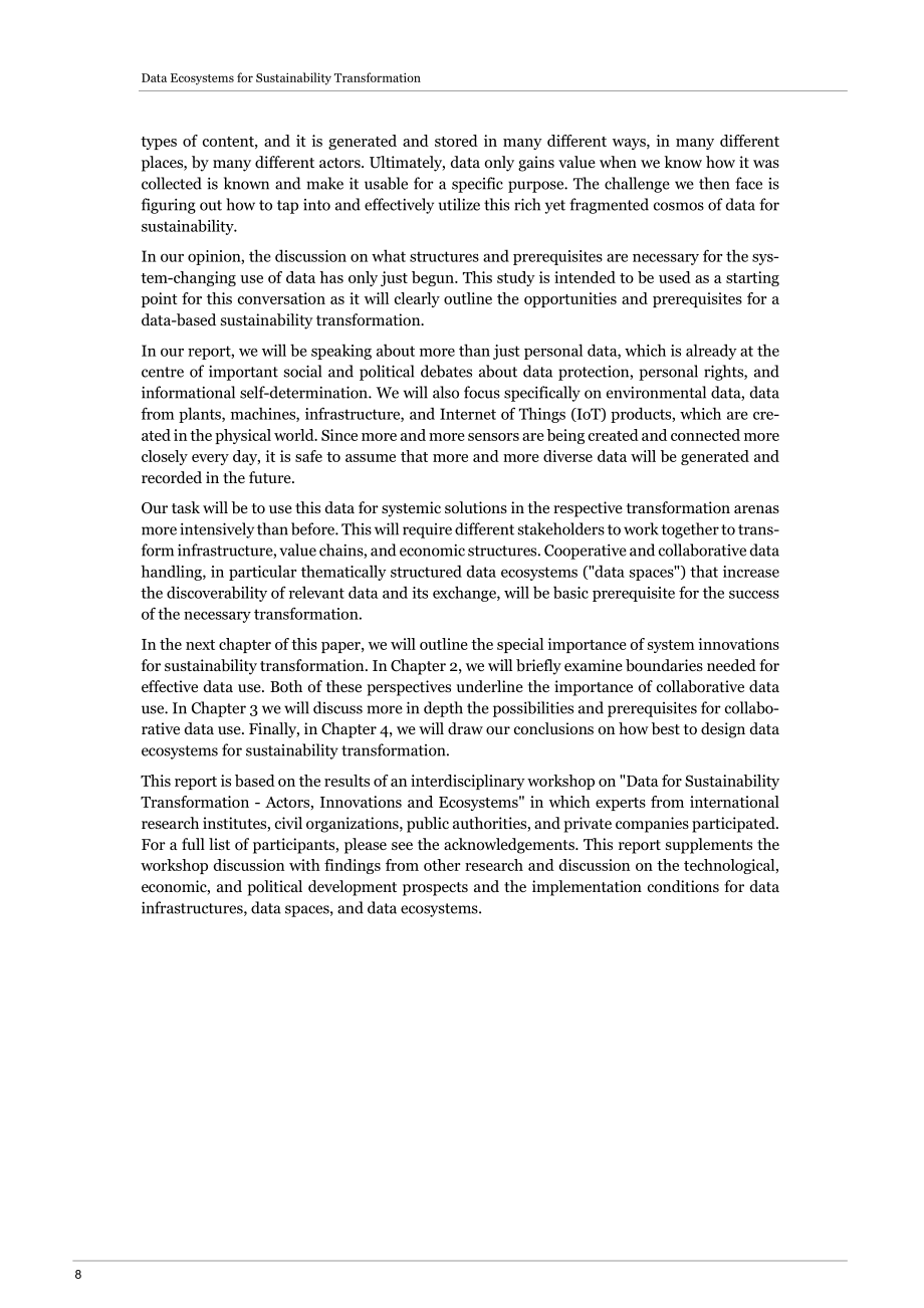 WBCSD：2022數(shù)據(jù)生態(tài)系統(tǒng)可持續(xù)發(fā)展轉(zhuǎn)型研究報(bào)告（英文版）（35頁(yè)）.pdf_第8頁(yè)