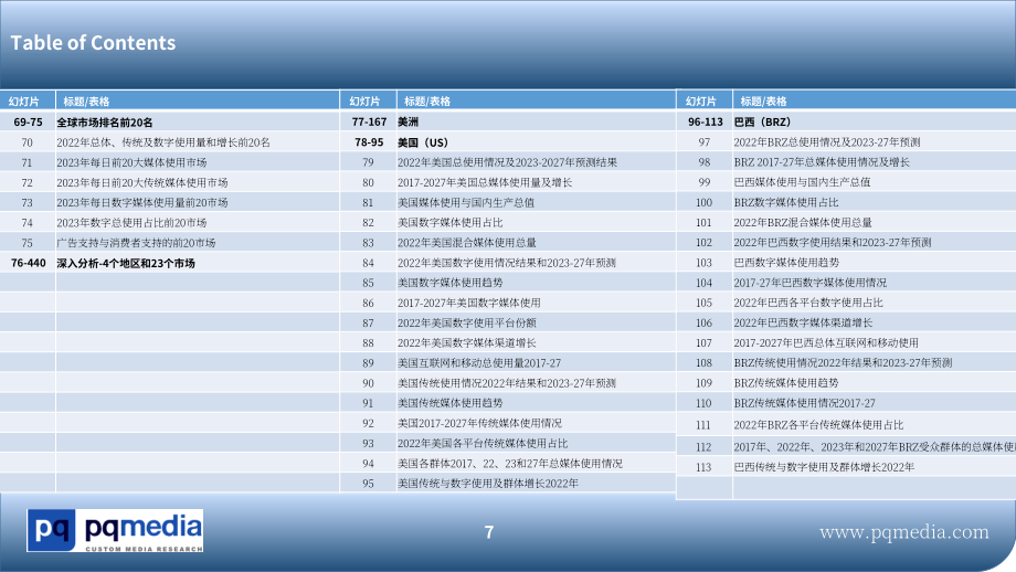 PQ media：2023-2027年全球媒體消費者使用預測報告（英文版）（44頁）.pdf_第7頁