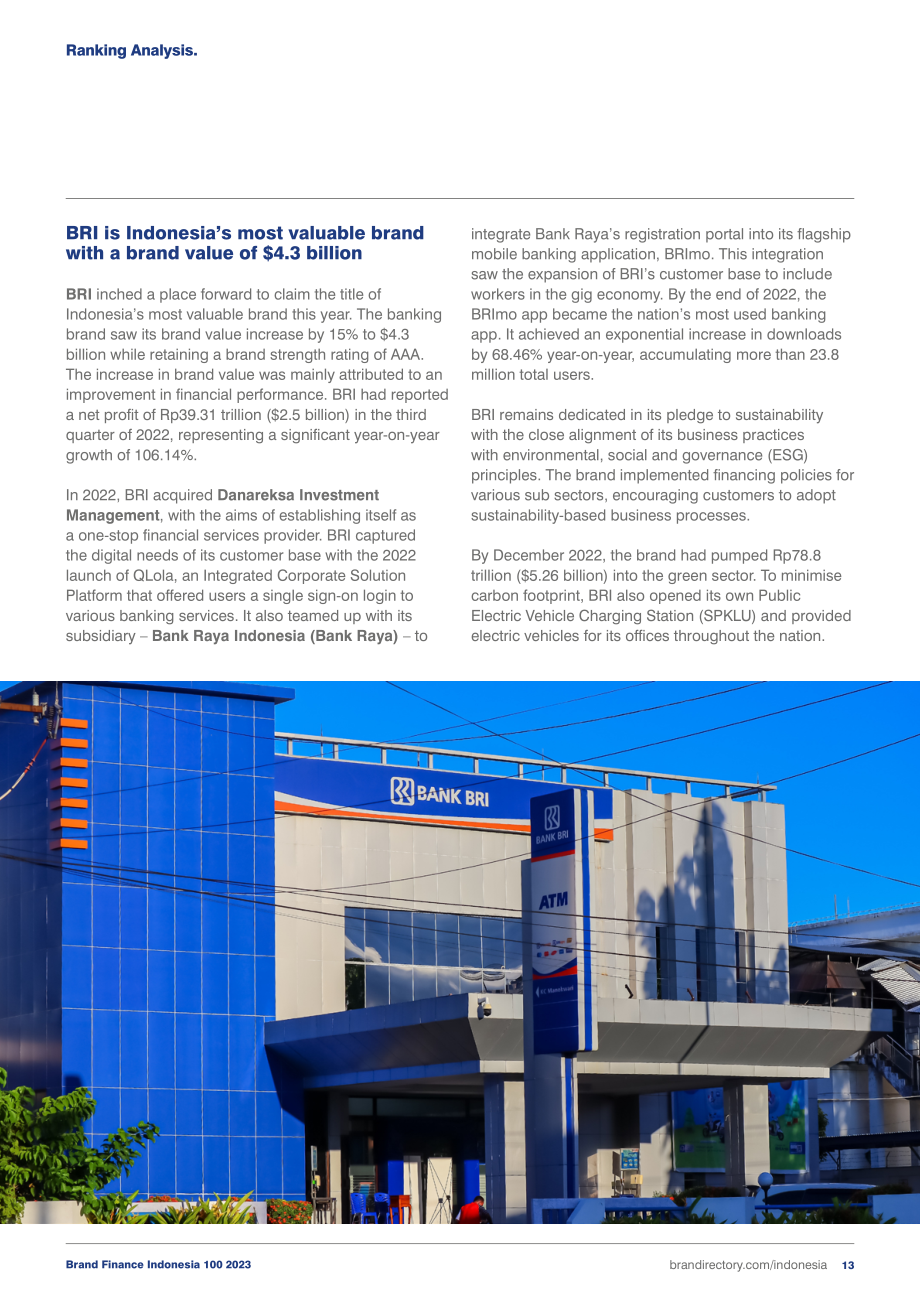 Brand Finance：2023年度印度尼西亞品牌價值100強報告（(英文版）（38頁）.pdf_第13頁