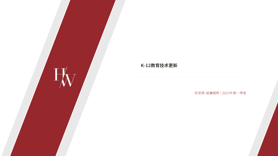 Harris Williams：2023Q1K-12教育科技行業更新報告（英文版）（17頁）.pdf_第1頁
