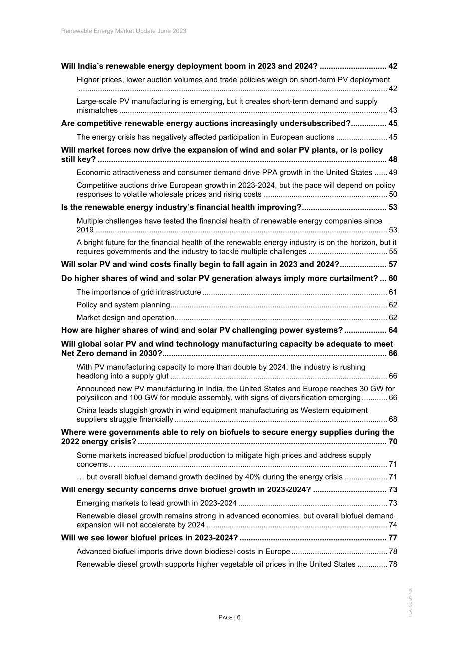 國際能源署（IEA）：2023-2024年可再生能源市場展望更新報告（英文版）（87頁）.pdf_第6頁