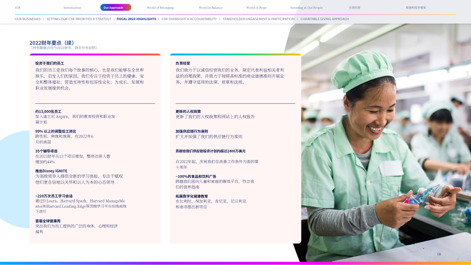 華特迪士尼公司（WALT DISNEY）2022年企業(yè)社會(huì)責(zé)任報(bào)告（英文版）（100頁(yè)）.pdf_第8頁(yè)