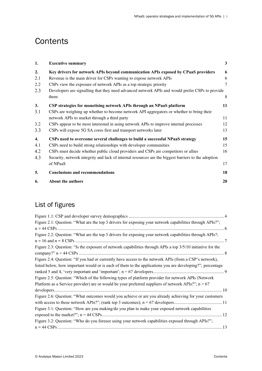 諾基亞：2023年網絡平臺即服務(NPaaS)：運營商5G API策略和實施方案洞察報告（英文版）（21頁）.pdf_第2頁