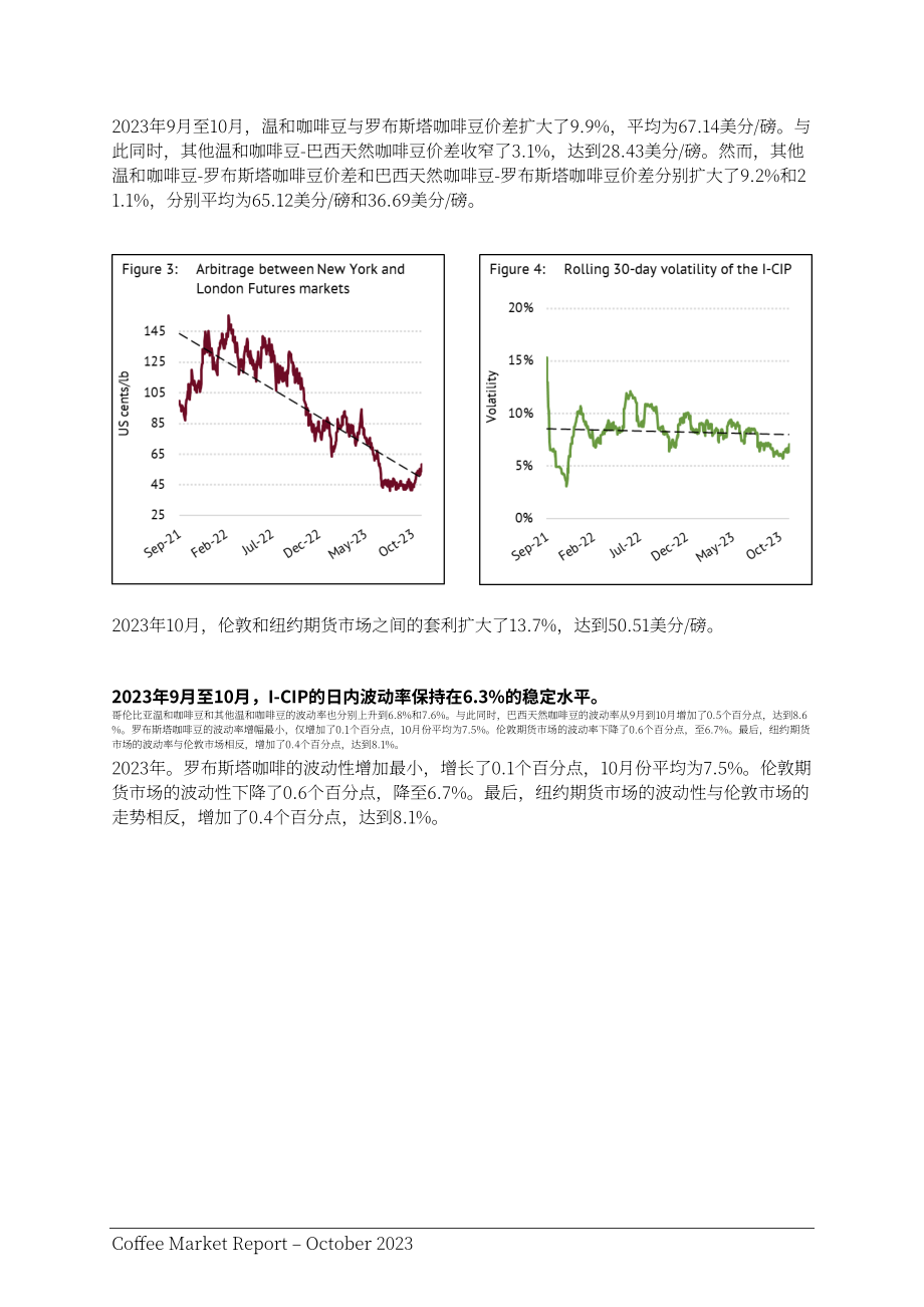國際咖啡組織（ICO）：2023年10月全球咖啡市場報告（英文版）（12頁）.pdf_第3頁