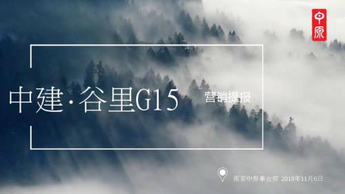 2018谷里G15地產項目營銷方案報告（42頁）