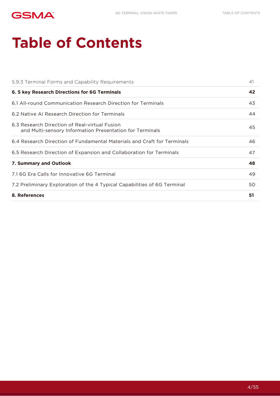 GSMA：2024年6G終端愿景白皮書（英文版）（55頁）.pdf_第4頁