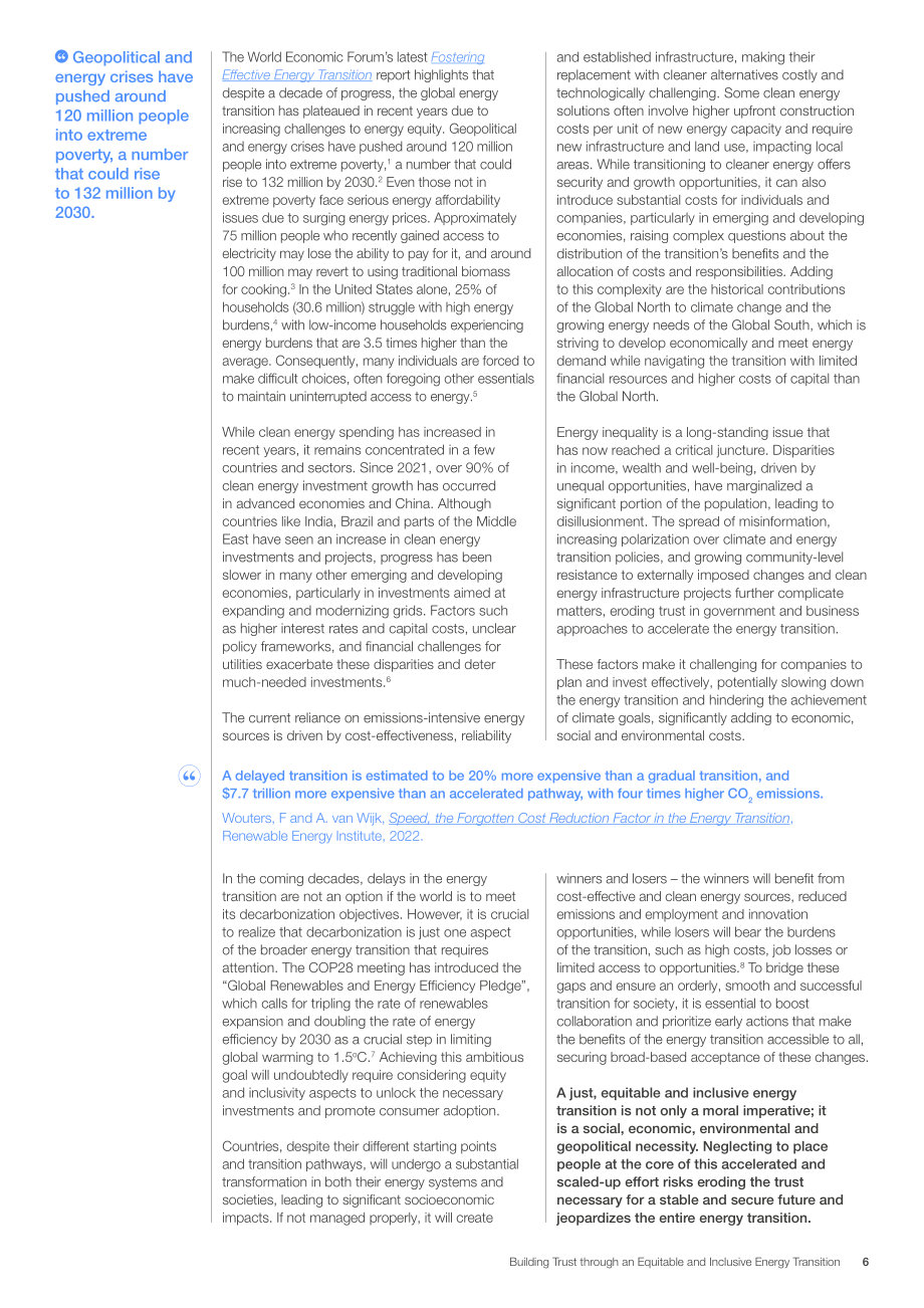 世界經濟論壇：2024通過公平和包容的能源轉型建立信任白皮書（英文版）（26頁）.pdf_第6頁