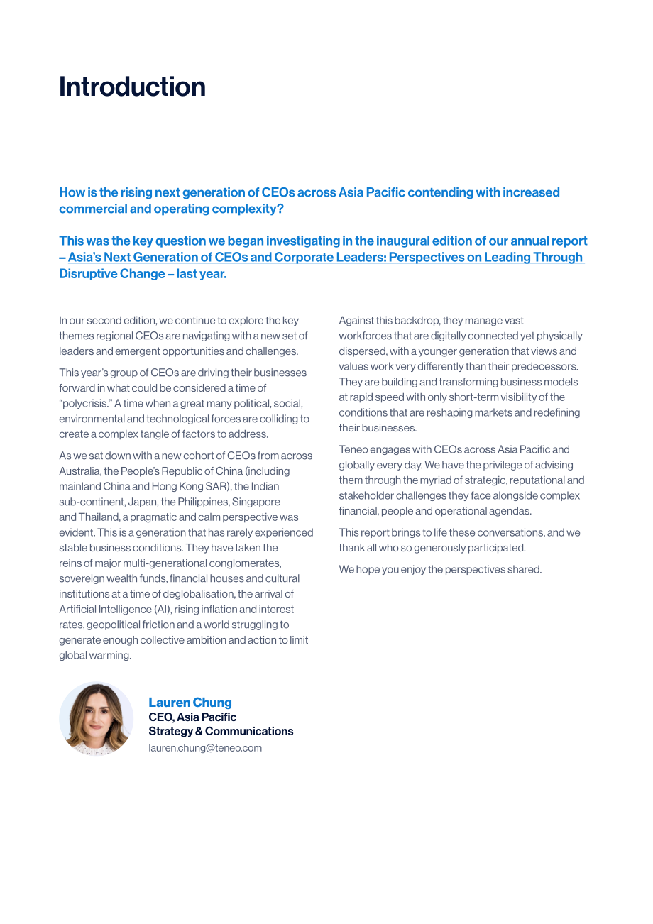 Teneo：2024亞太區(qū)新一代CEO調研報告：在多重危機時代的領導力（英文版）（26頁）.pdf_第2頁