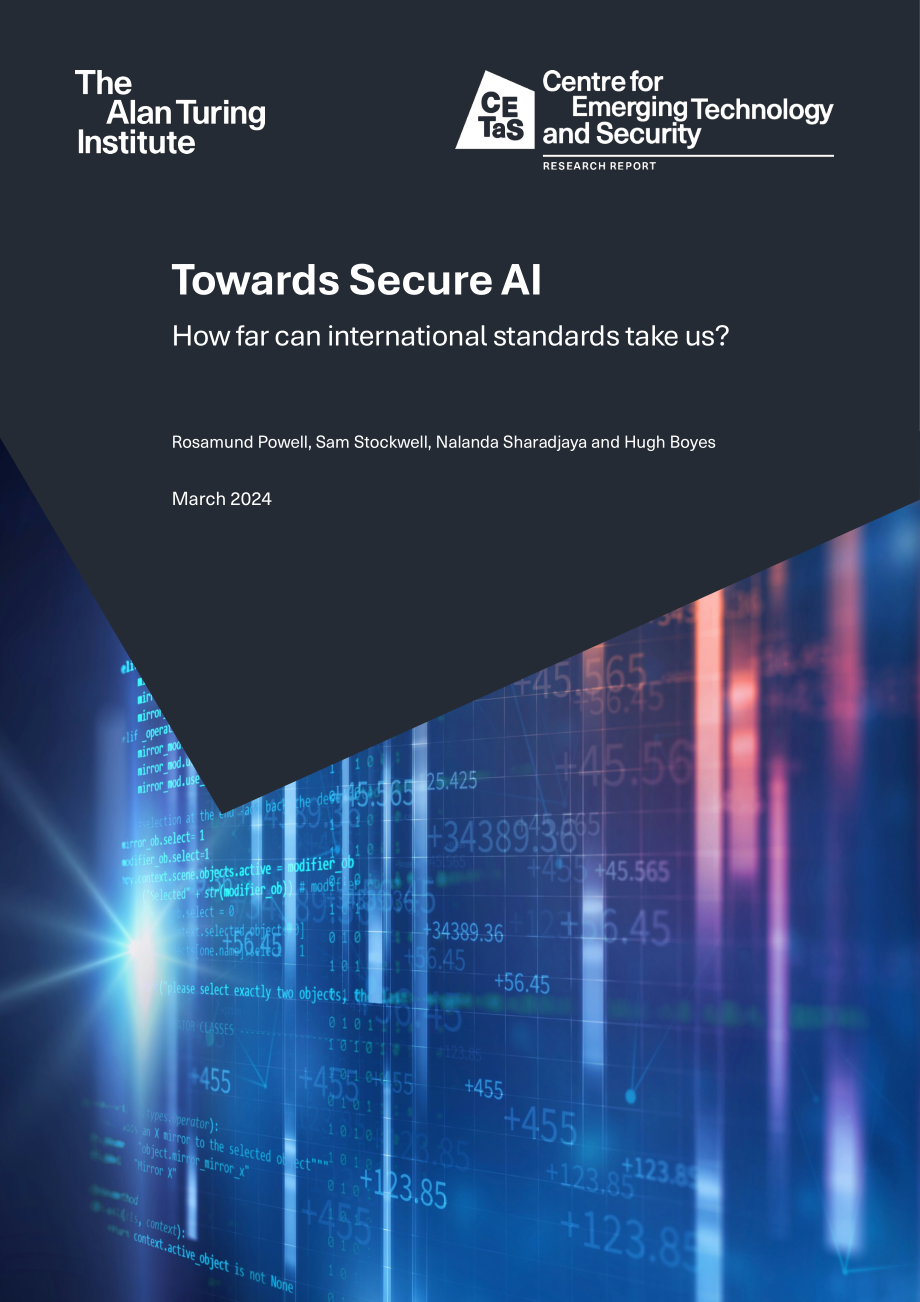 CETaS：2024人工智能安全報告：國際標準所發揮的作用（英文版）（55頁）.pdf_第1頁