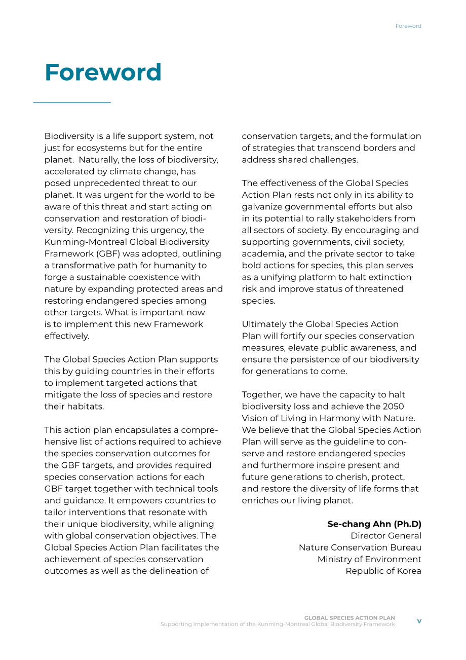 IUCN：2023《全球物種行動計劃》支持昆明-蒙特利爾全球生物多樣性框架的實施研究報告（英文版）（58頁）.pdf_第7頁