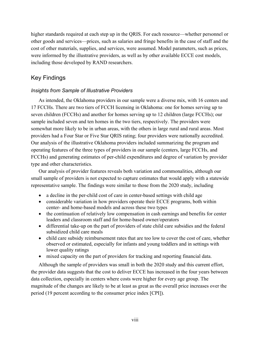 蘭德（Rand）：2024俄克拉荷馬州優(yōu)質(zhì)幼兒保育和教育成本的最新估計(jì)報(bào)告（英文版）（152頁(yè)）.pdf_第8頁(yè)