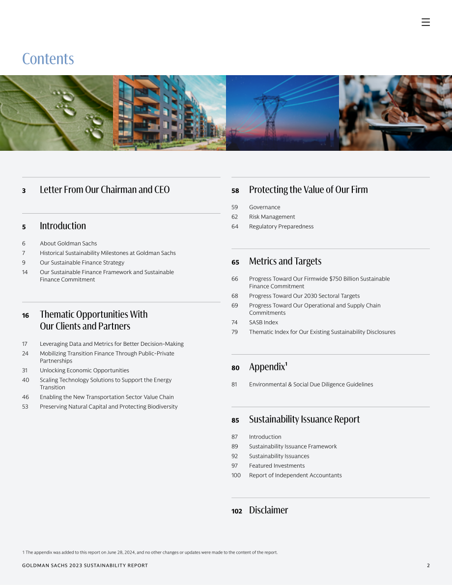 高盛（Goldman Sachs）：2023年可持續發展報告（英文版）（102頁）.pdf_第2頁