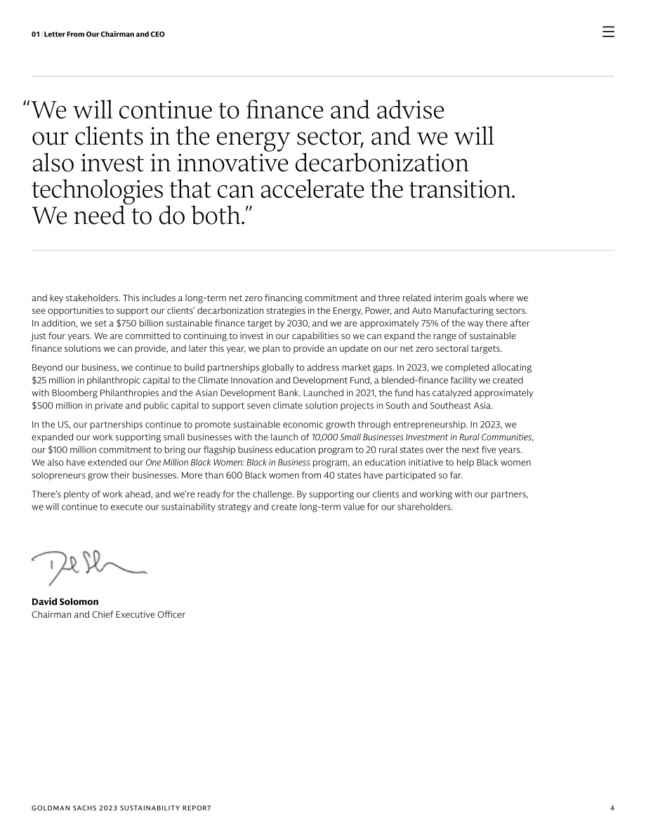 高盛（Goldman Sachs）：2023年可持續發展報告（英文版）（102頁）.pdf_第4頁