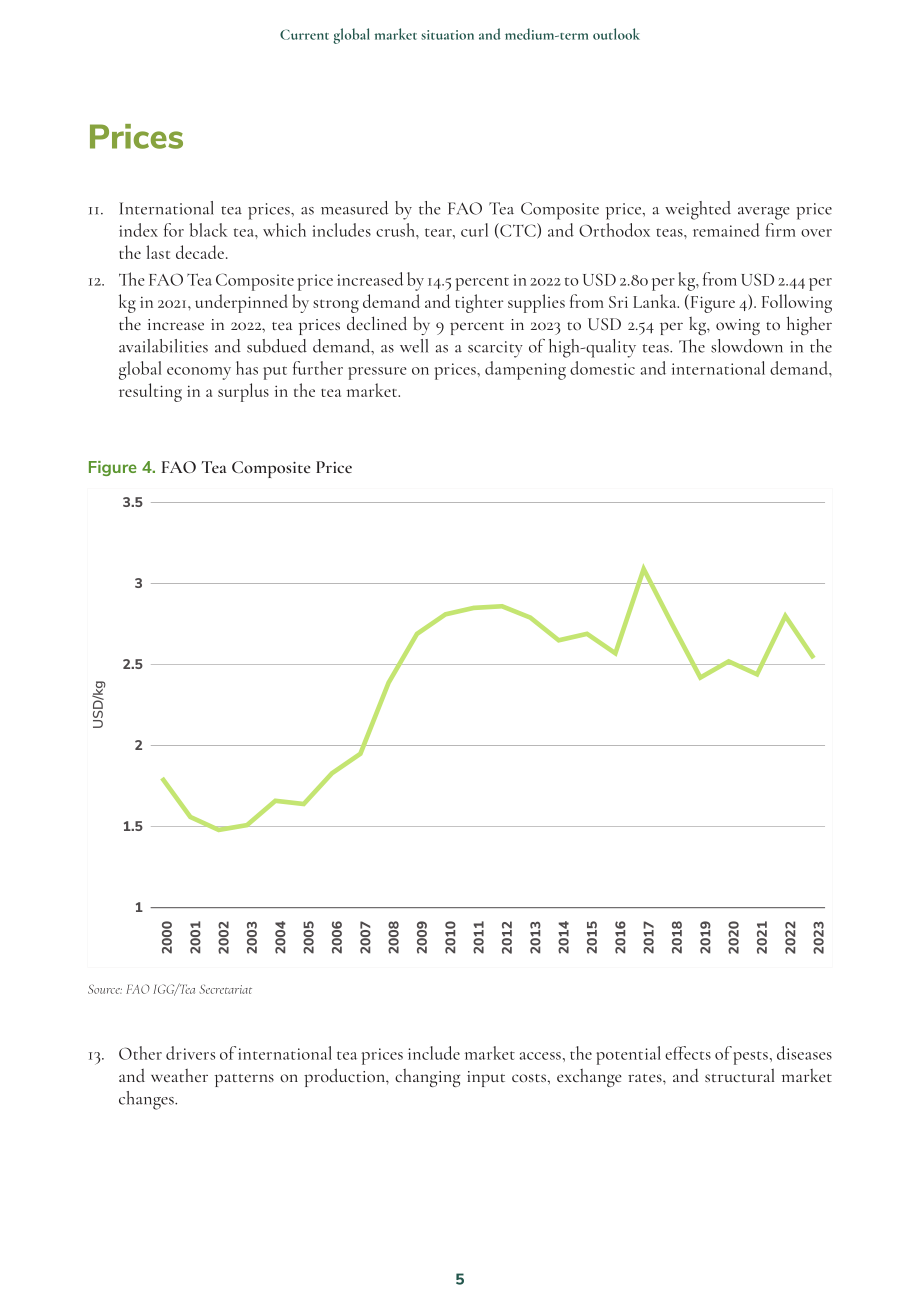 糧農組織（FAO）：2024年國際茶葉市場現狀及中期展望報告（英文版）（12頁）.pdf_第5頁