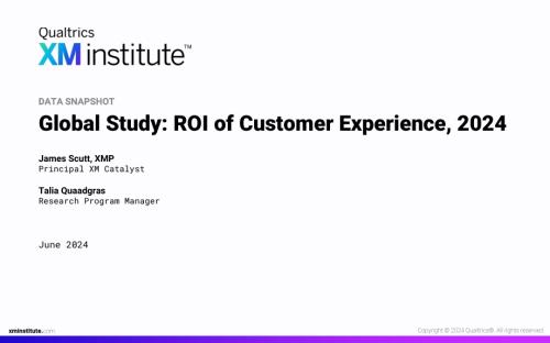 Qualtrics：2024年全球客戶體驗投資回報率（ROI）研究報告（英文版）（34頁）