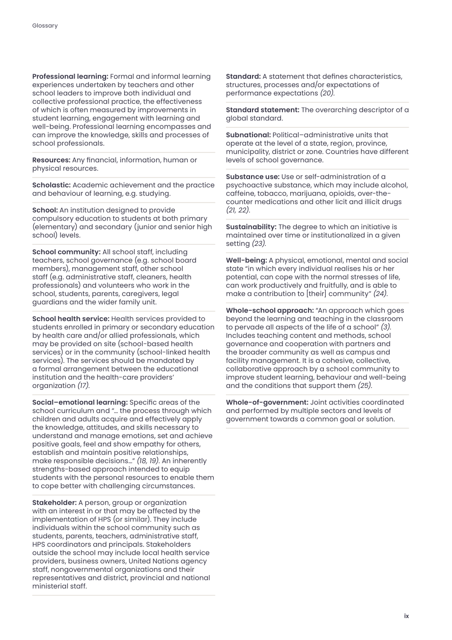 WHO：2024讓每一所學校都成為健康促進學校實施指南（英文版）（89頁）.pdf_第10頁
