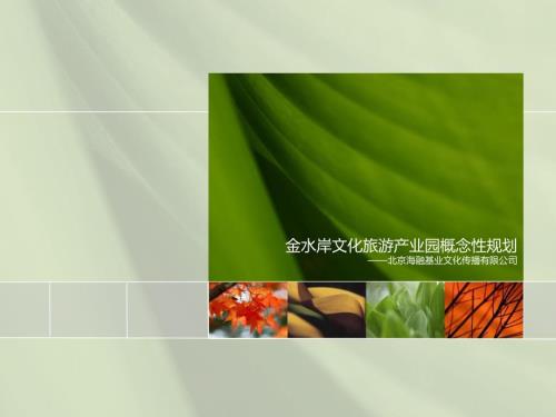 河南金水岸文化旅游產(chǎn)業(yè)園商旅度假項目概念性規(guī)劃