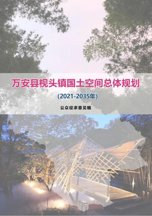 萬安縣枧頭鎮(zhèn)國(guó)土空間總體規(guī)劃方案（2021-2035年）（公眾意見征求稿）（34頁）