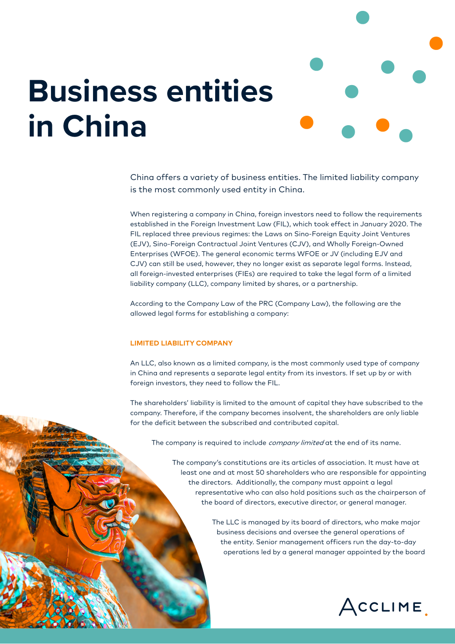 凱普（Acclime）：2024外國投資者在中國開設(shè)公司指南（英文版）（27頁）.pdf_第4頁