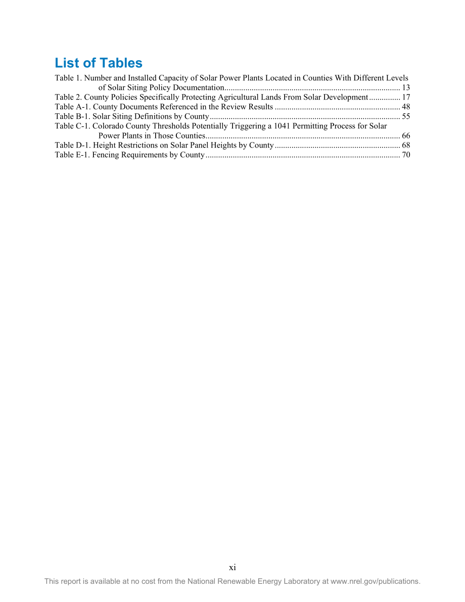 NREL：2024科羅拉多州太陽能開發的土地使用法規研究報告（英文版）（85頁）.pdf_第12頁