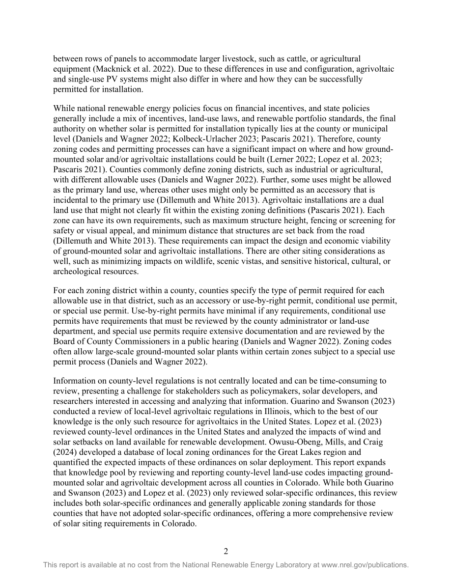 NREL：2024科羅拉多州太陽能開發的土地使用法規研究報告（英文版）（85頁）.pdf_第14頁